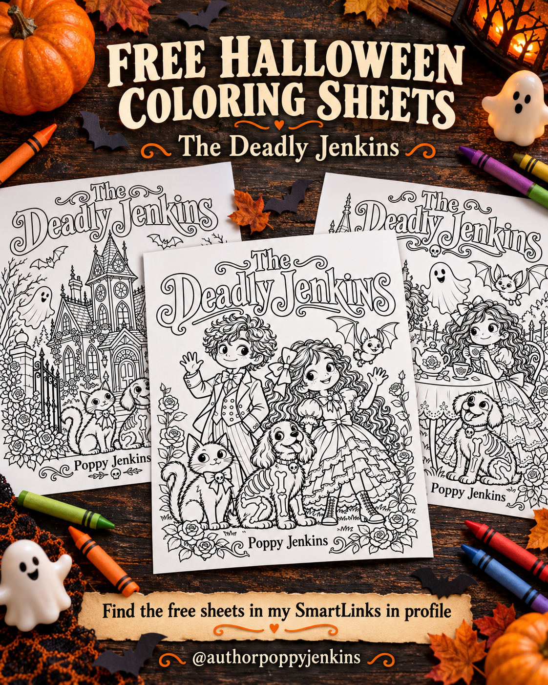 The Deadly Jenkins coloring pages with crayons